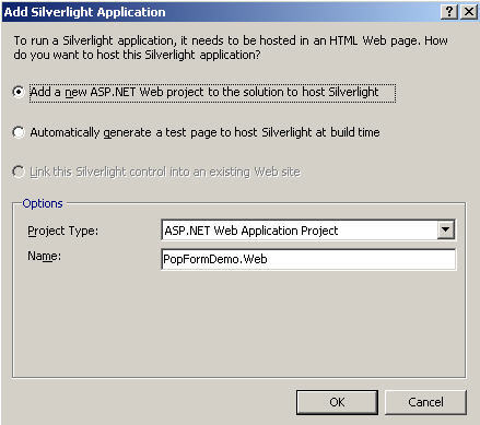 Add Silverlight Application wizard Fig 6. Add Silverlight Application wizard.jpg