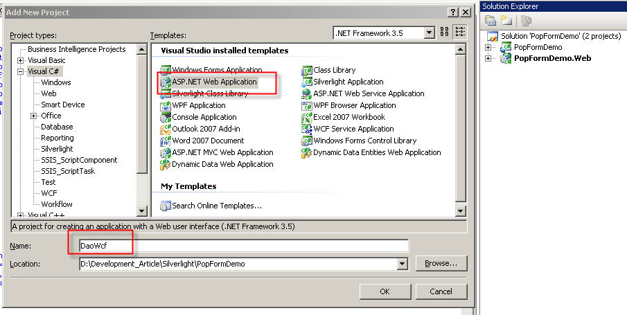 Add ASP.NET Web Application in solution Fig 9. Add ASP.NET Web Application in solution.jpg