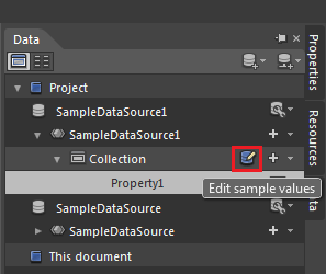 edit sample value in Blend