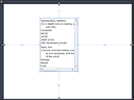 XML output in Expression Blend