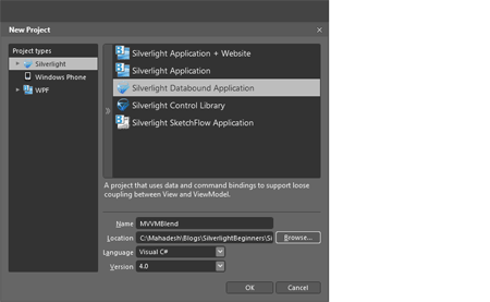 Databound application in silverlight