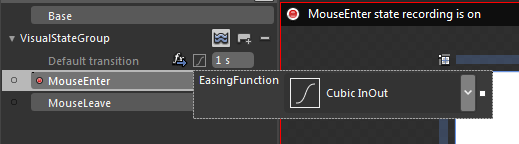 easing function in expression blend