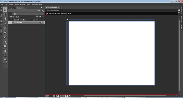 visual state recording in Expression blend