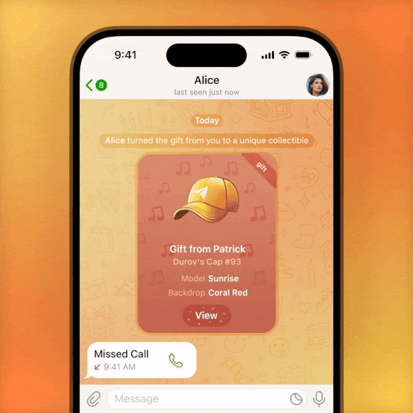 Reactions for Service Messages