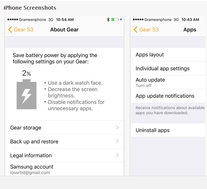 connect iphone to samsung watch