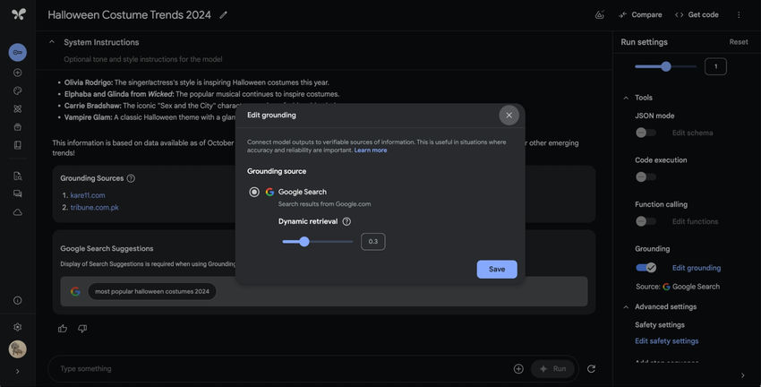 Google grounding edit