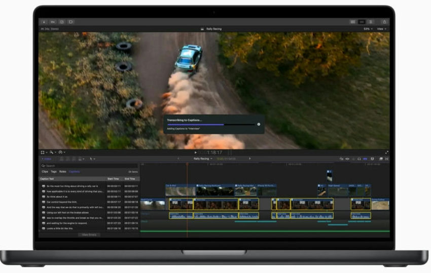 Apple final-cut pro 11 Transcribe to captions