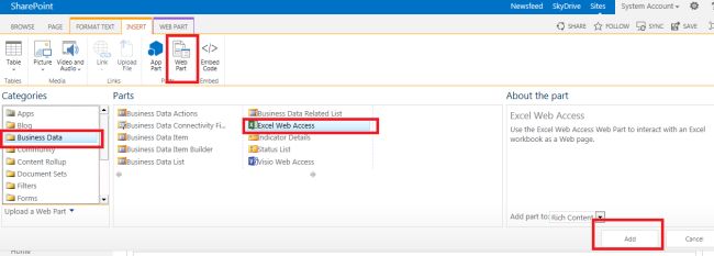 Configure Excel Services in SharePoint