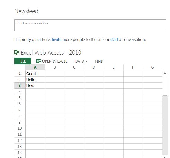 Configure Excel Services in SharePoint