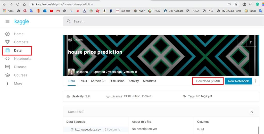 House Price Prediction In Machine Learning Using Jupyter Note Book