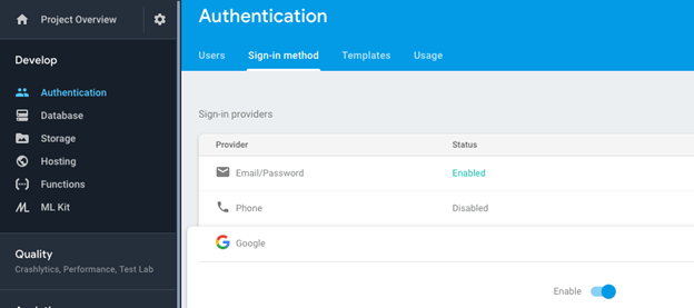 Google Firebase Email and GooglePlus Login in Flutter