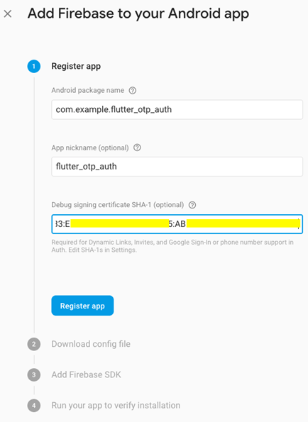 OTP Authentication in Flutter using Firebase