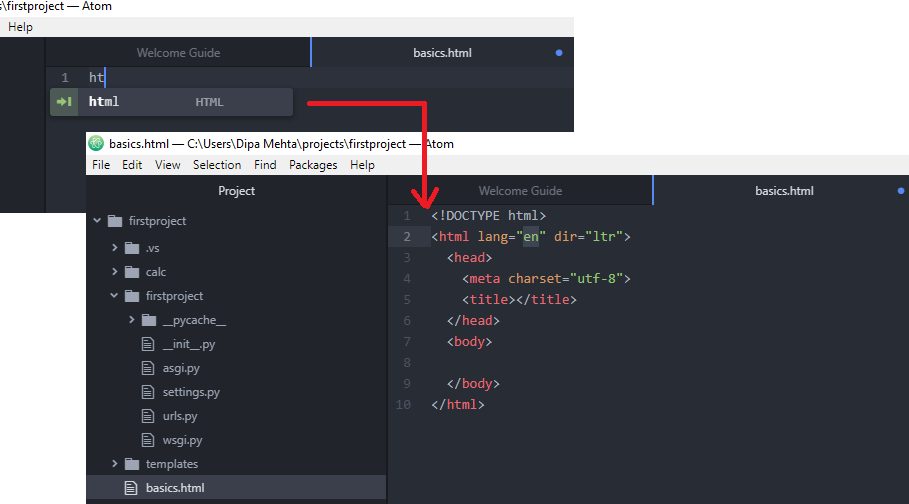 Django Bootcamp?? With Atom Editor