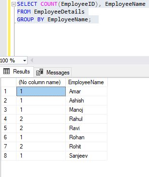 SQL SELECT - GROUP BY Statement