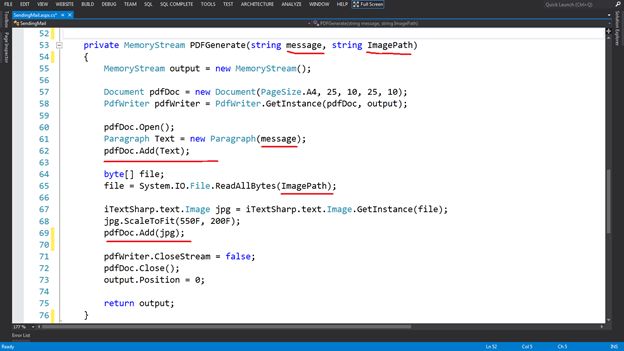use memory stream with pdfwriter use memory stream with pdfwriter