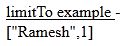 LimitTo