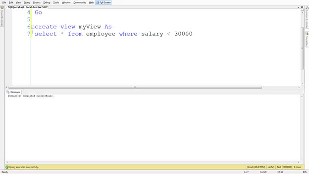 Insert, Update and Delete in a SQL View