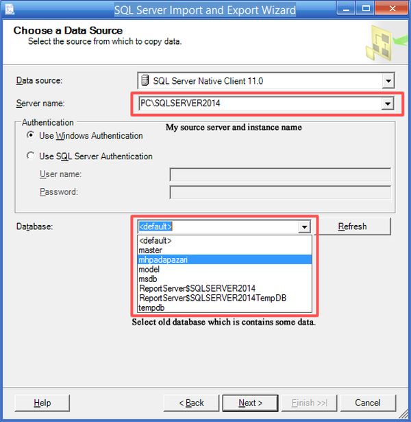 Import Data to Another Server