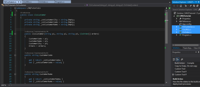 Create Three Classes
