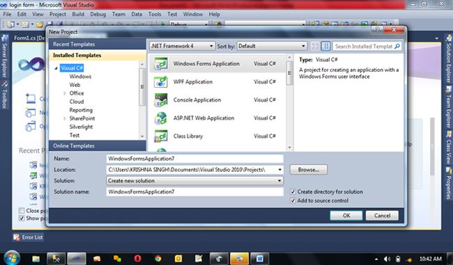 How to Create Login Form in Visual Studio and Connect With SQL Server