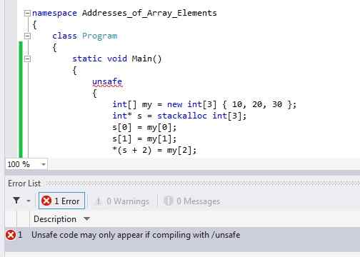 Arrays In C#