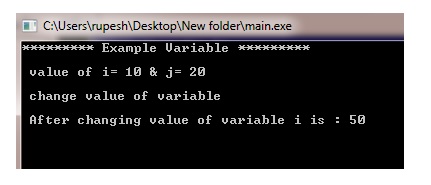 Variables & Constant In C With Real Life Example