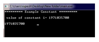 Variables & Constant In C With Real Life Example