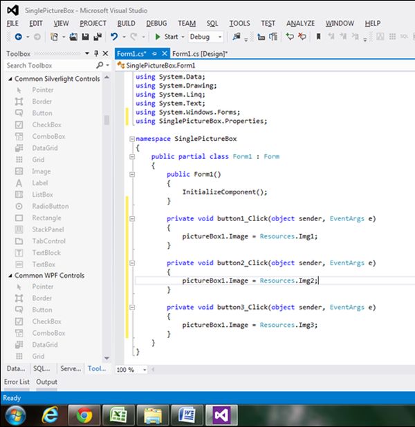 Accessing Image Files From Windows Forms Project Resources