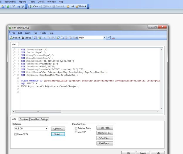 Data Analysis and Chart Creation From SQL Server using QlikView