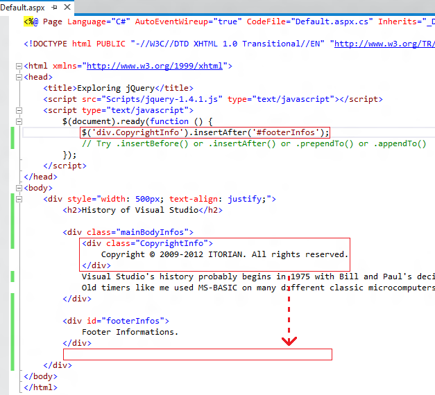 Moving Tags in DOM Using jQuery