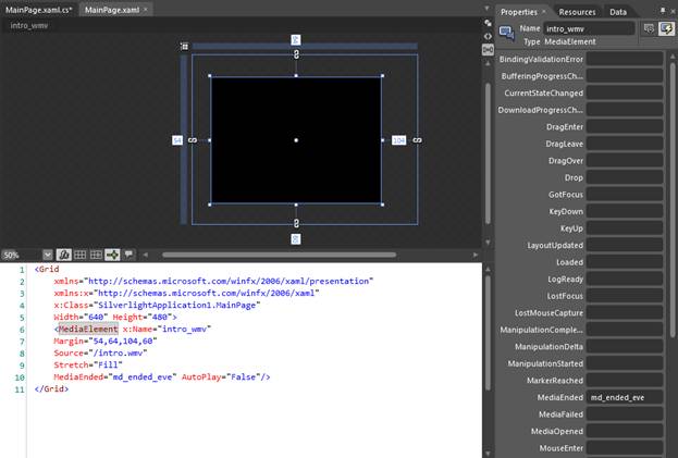 Playing and Controlling Video Playback in XAML Silverlight