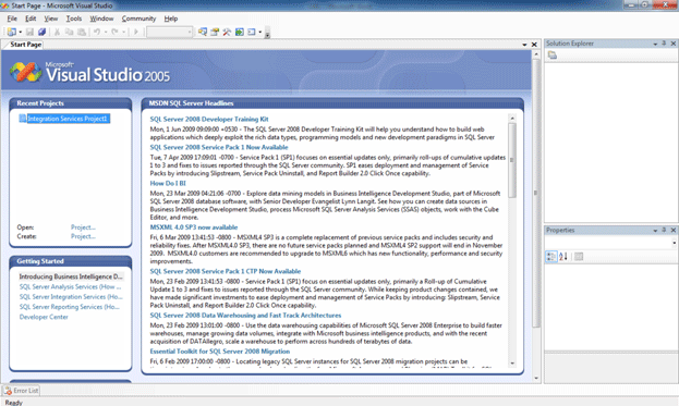 Basics of SQL Server Integration Services