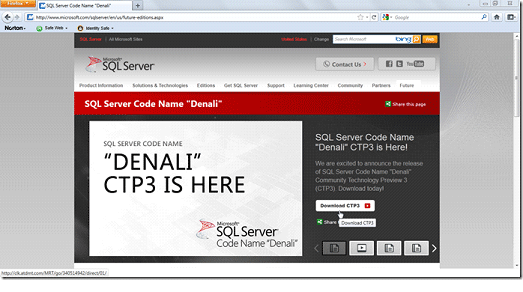 Download CTP3-1 in sql server