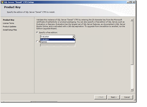 Product Key in sql server