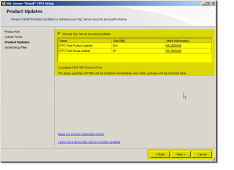 Product-Updates in sql server