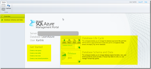 Database server administration