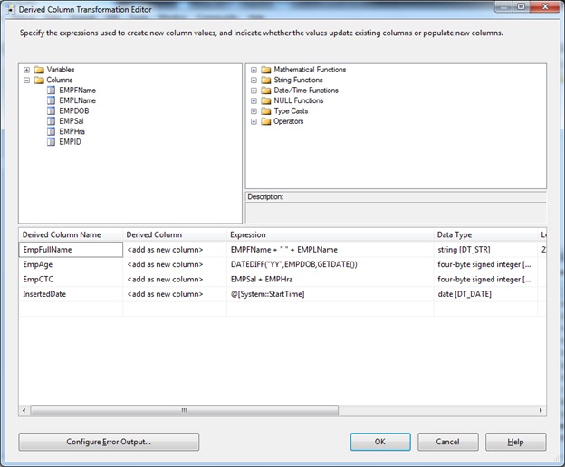 SQL Server Integration Services (SSIS) - Derived Column Transformations ...
