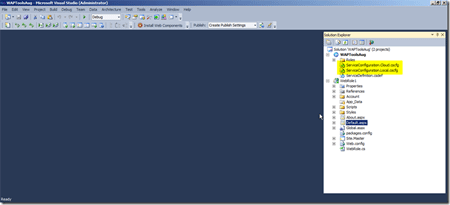 service configuration files in windows azure