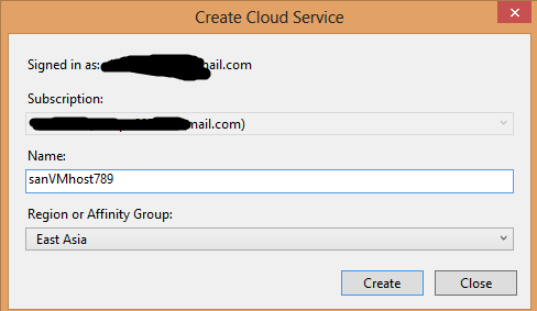 create cloud service