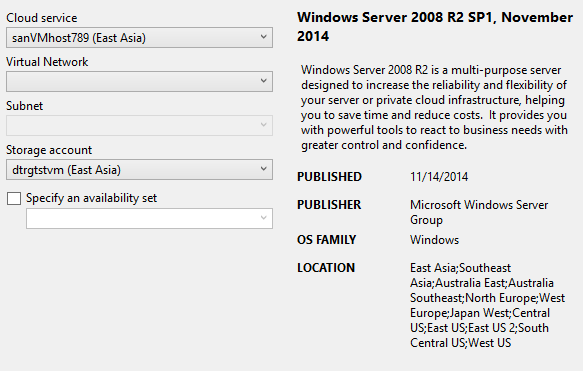 specify cloudservice