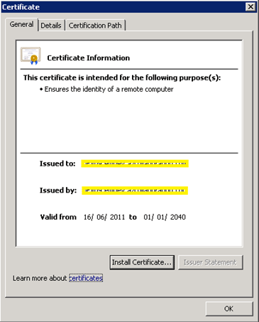 certificate sharepoint trusted root authority tab copy then details