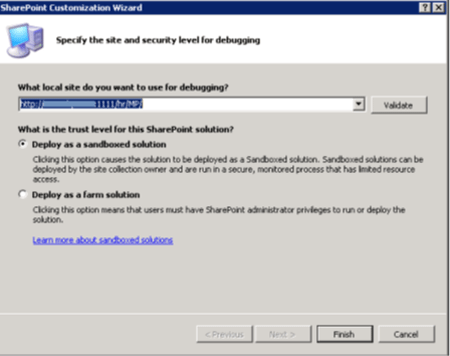 SharePoint Customization Wizard