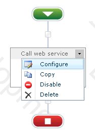Configure Call web service