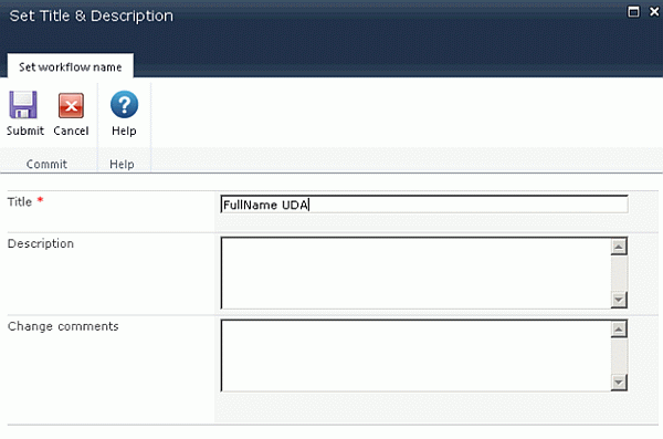 SharePoint ribbon Change Comment