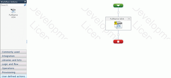 SharePoint workflow User Defined Actions