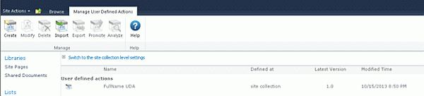workflow site collection level