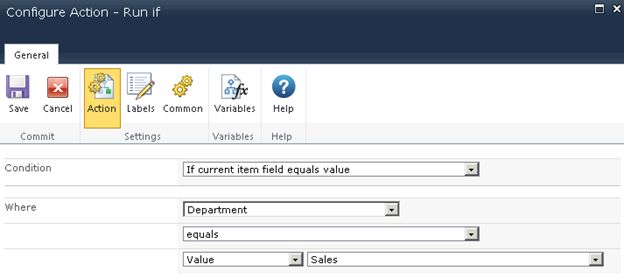 Logic and flow section