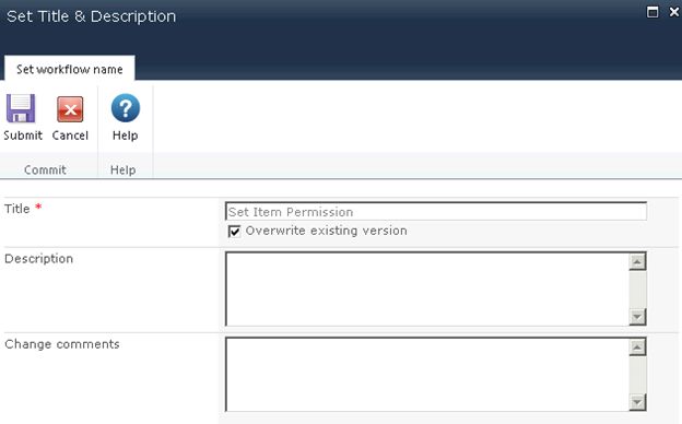 Description and title