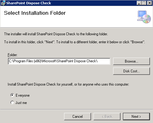 SharePoint Dispose Checker Tool