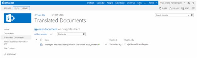 translate the documents to other language